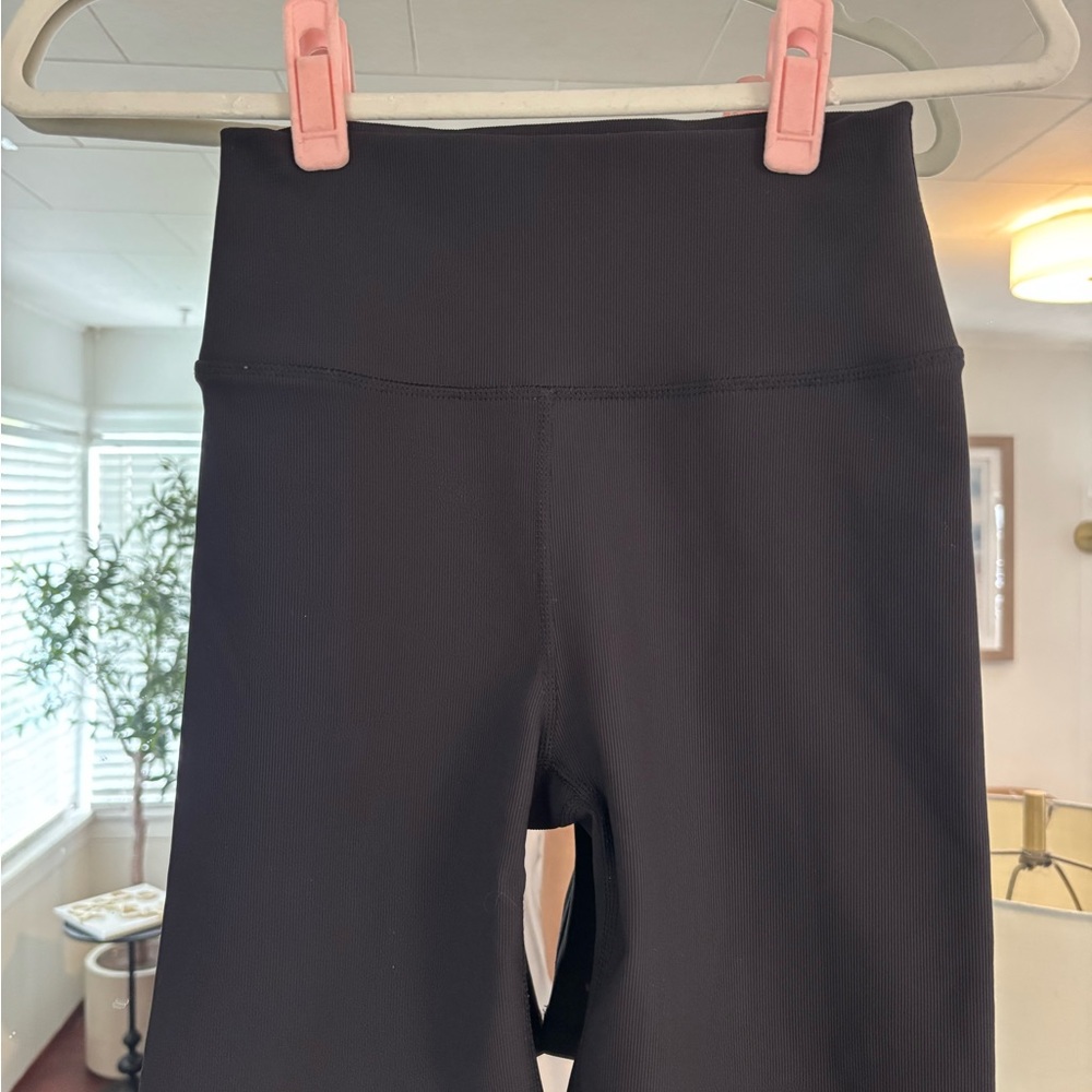 Z Supply Black Ribbed Bike Short - Picture 3 of 4
